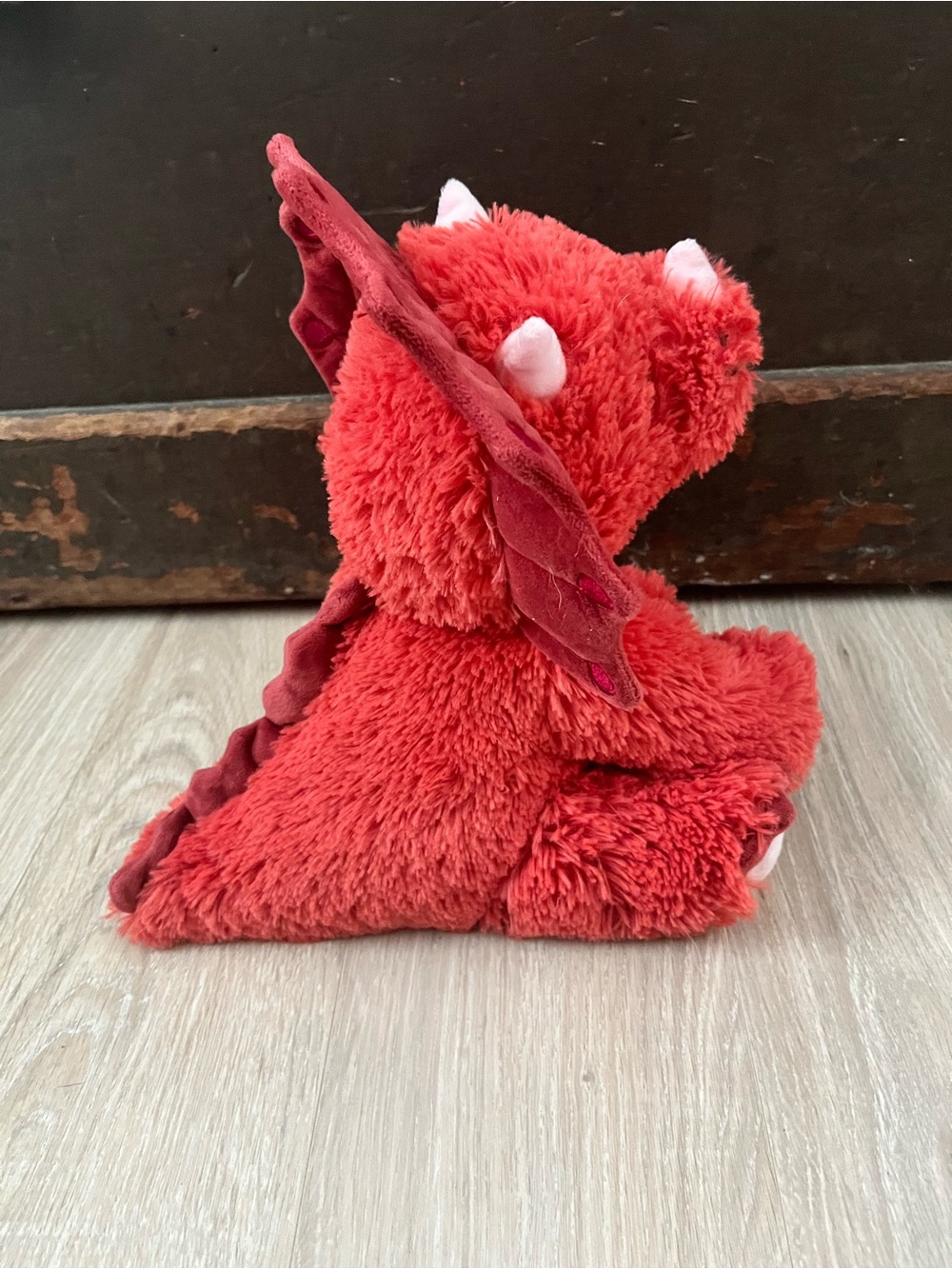 Red Triceratops Warmies Kid’s Stiffed Animal - Picture 8 of 9